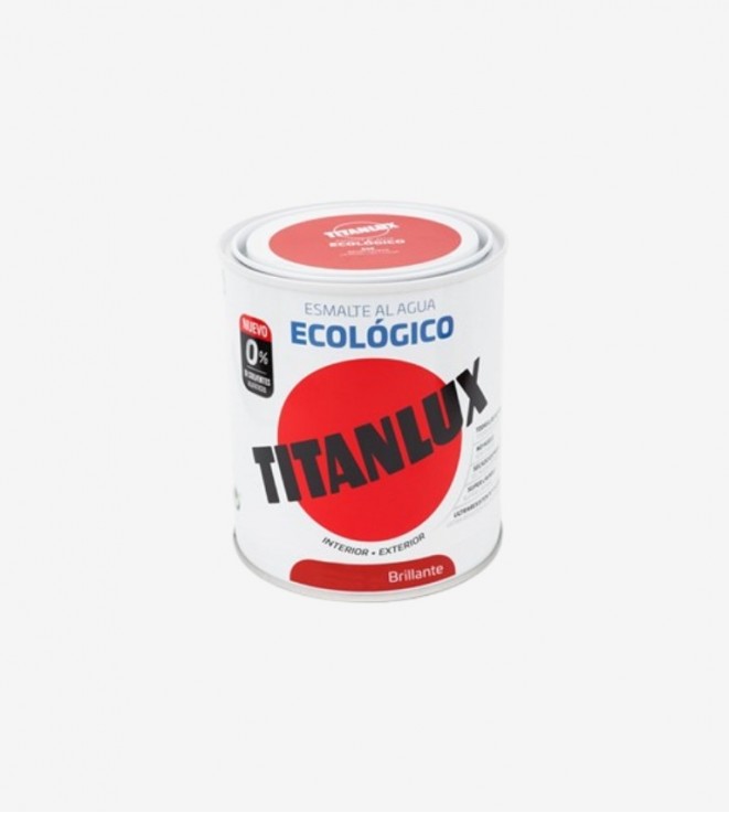 ESMALTE AL AGUA ECOLOGICO MATE BLANCO 750ML TITANLUX