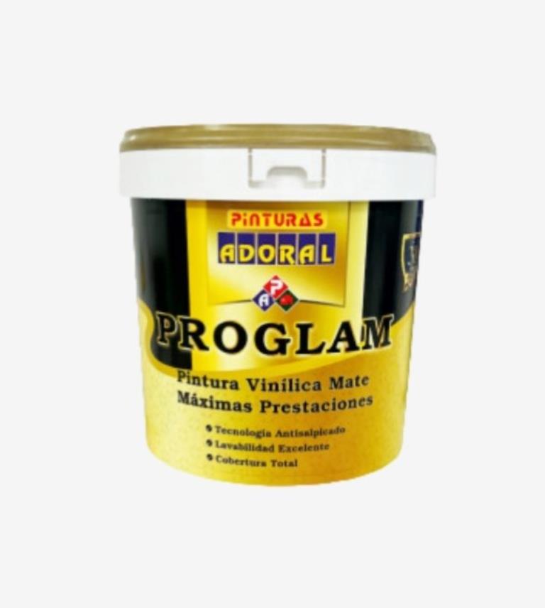 PINTURA PLASTICA MATE PROGLAM BLANCO ADORAL 4L