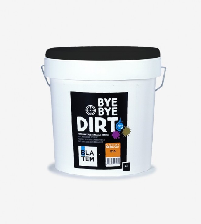 PINTURA PLASTICA MATE SEDOSO BYE BYE DIRT BASE BY3-TR BLATEM 4L