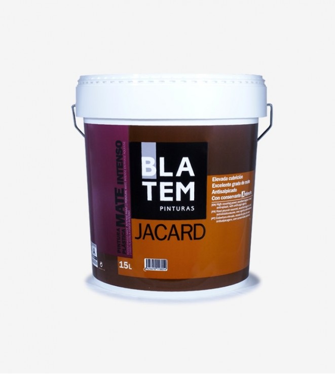 PINTURA PLASTICA MATE JACARD BLANCO BLATEM 4L
