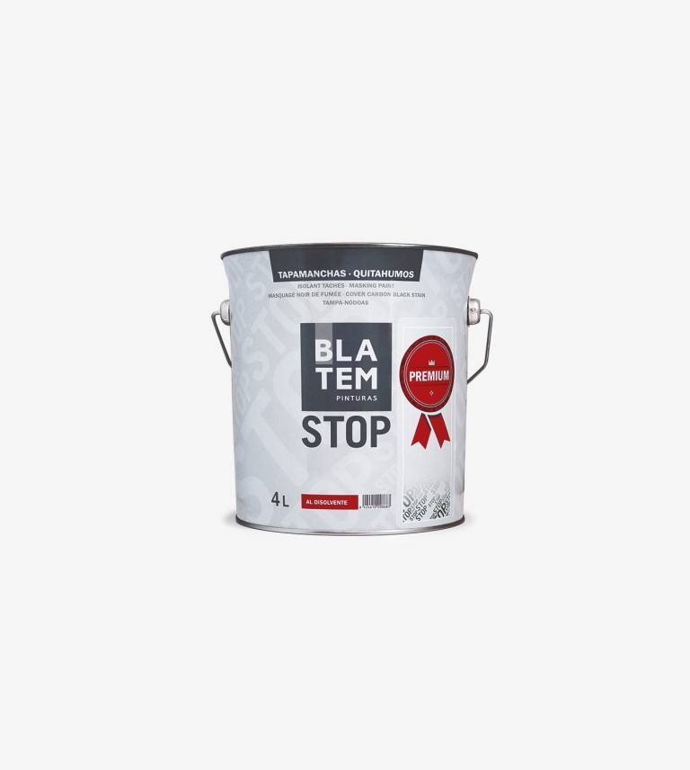 PINTURA STOP TAPAMANCHAS PREMIUM DISOLVENTE BLANCO BLATEM 750ML