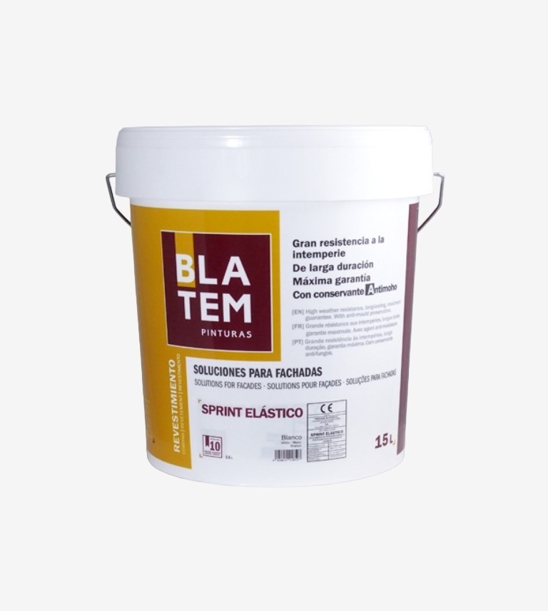 PINTURA ELASTICA DE FACHADAS SPRINT BLANCO BLATEM 4L