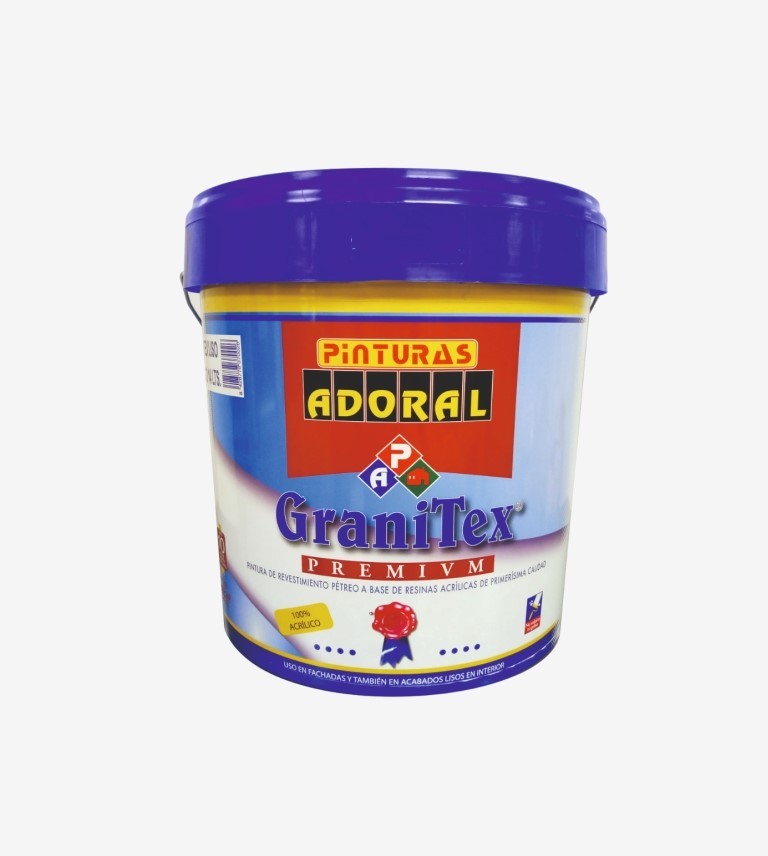 REVESTIMIENTO PETREO GRANITEX RUGOSO BLANCO ADORAL 3L