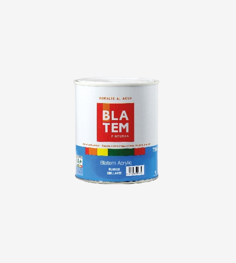 ESMALTE ACRYLIC BRILLANTE NEGRO BLATEM 250ML