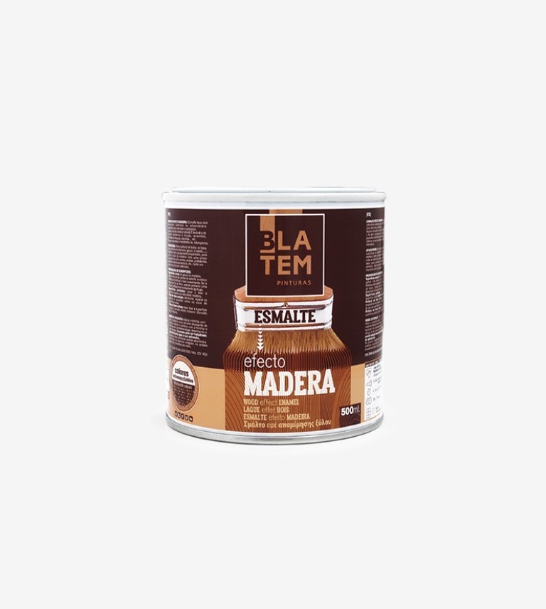 ESMALTE  EFECTO MADERA CAOBA BLATEM 500ML