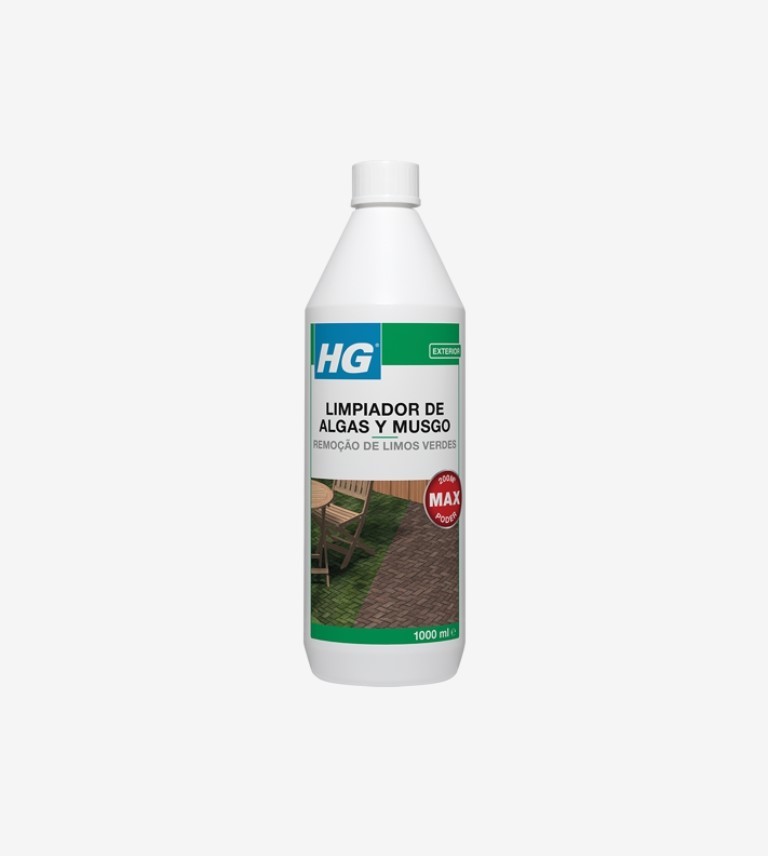 LIMPIADOR DE ALGAS Y MUSGO HG 1L